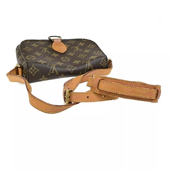 LOUIS VUITTON Saint Cloud MM Shoulder Bag Monogram Leather Brown - Picture 8 of 16